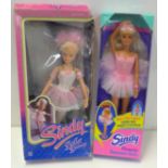 A 1987 Sindy Ballet Dancer and 1995 Sindy Pirouette, both boxed