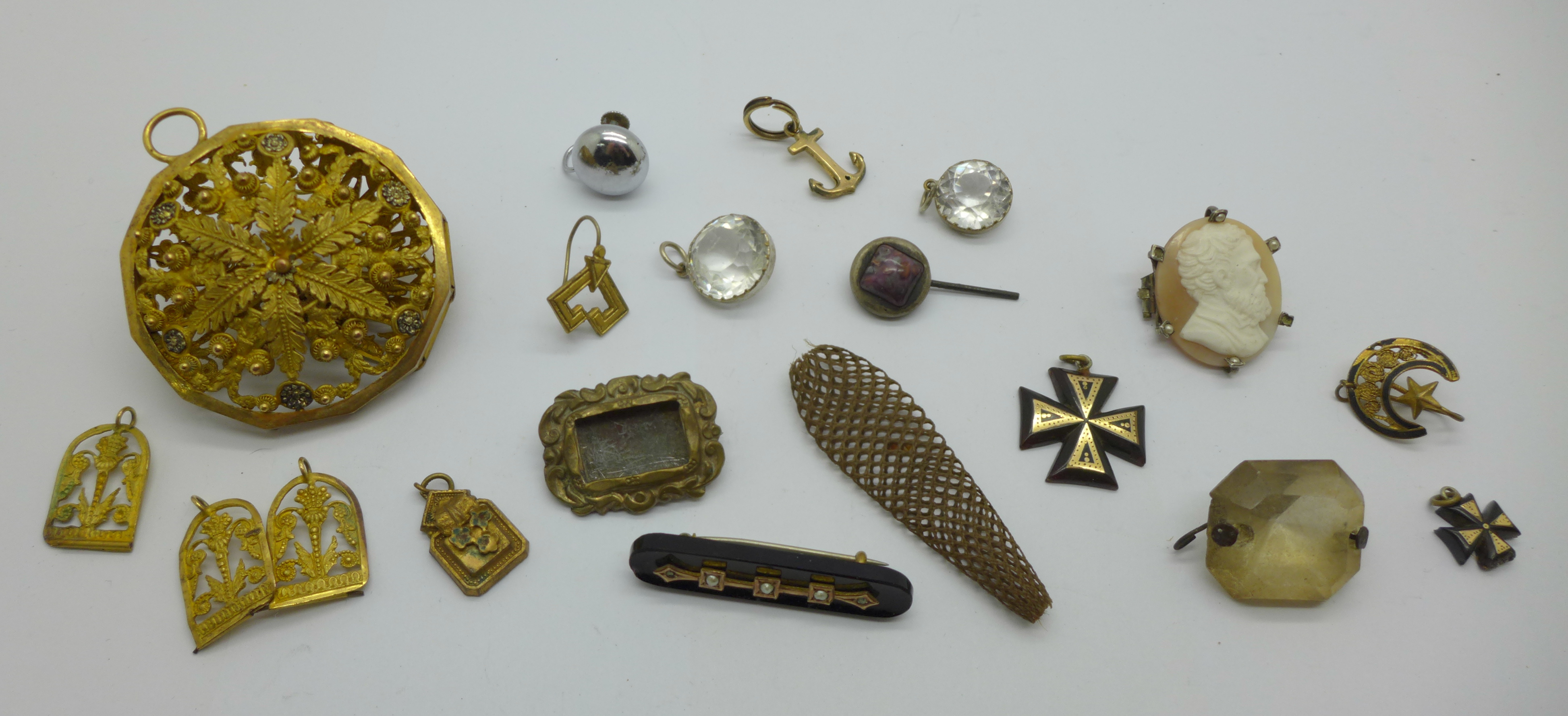 Vintage jewellery, etc., a/f