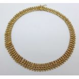 A 14ct gold necklace, 36.6g, 41.5cm