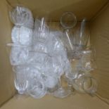 A collection of Victorian glasses **PLEASE NOTE THIS LOT IS NOT ELIGIBLE FOR POSTING AND PACKING**