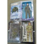 Two boxed action figures; US Army Special Ops Sergeant Kuwait City 1991, and Elite Force Aviator
