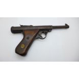 A German Haenel air pistol, cal. 4.5m/m, (.177)