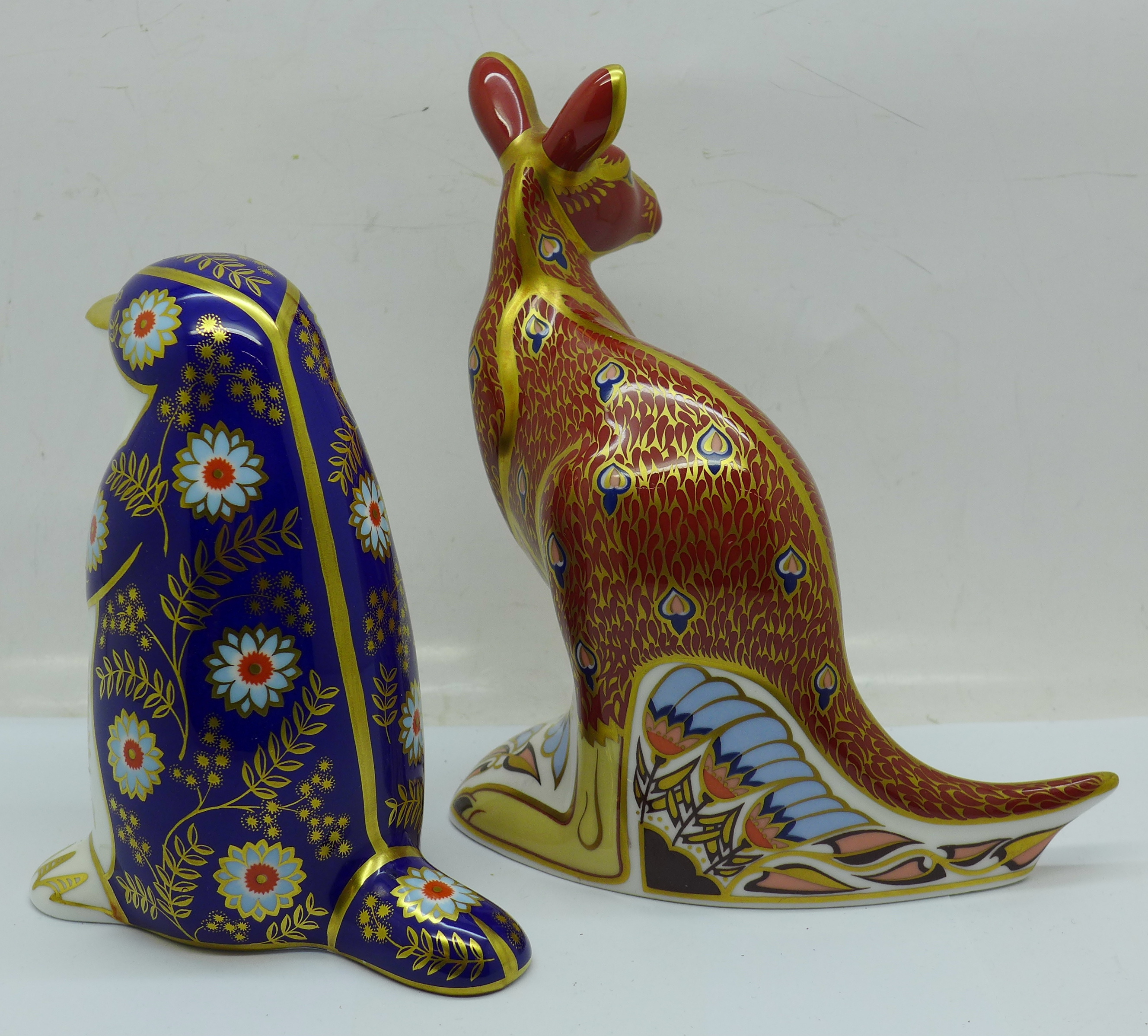 Two Royal Crown Derby paperweights - from the Australian Collection 'Kangaroo' (with joey), John - Image 4 of 5