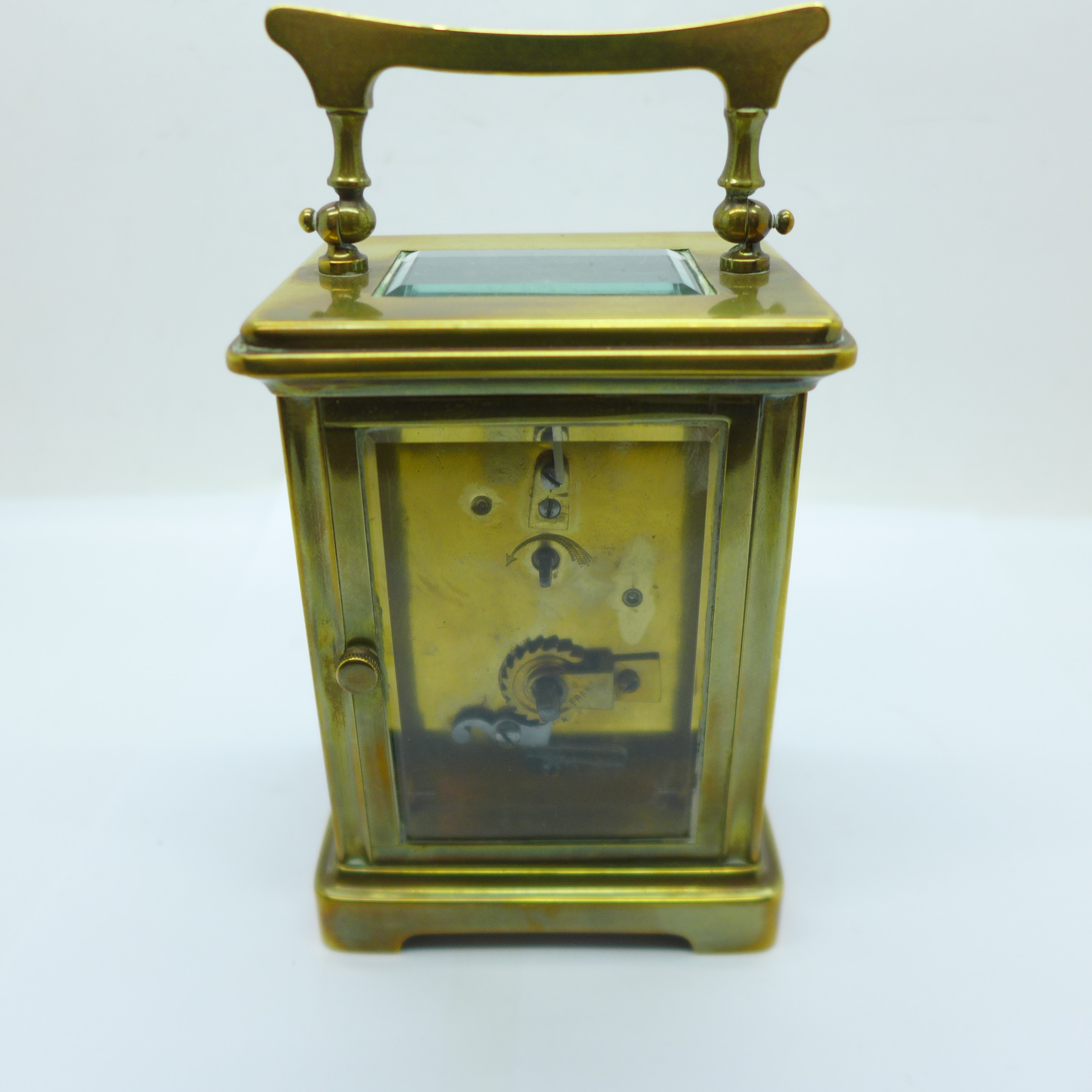 A French made four glass sided carriage clock - Image 2 of 2