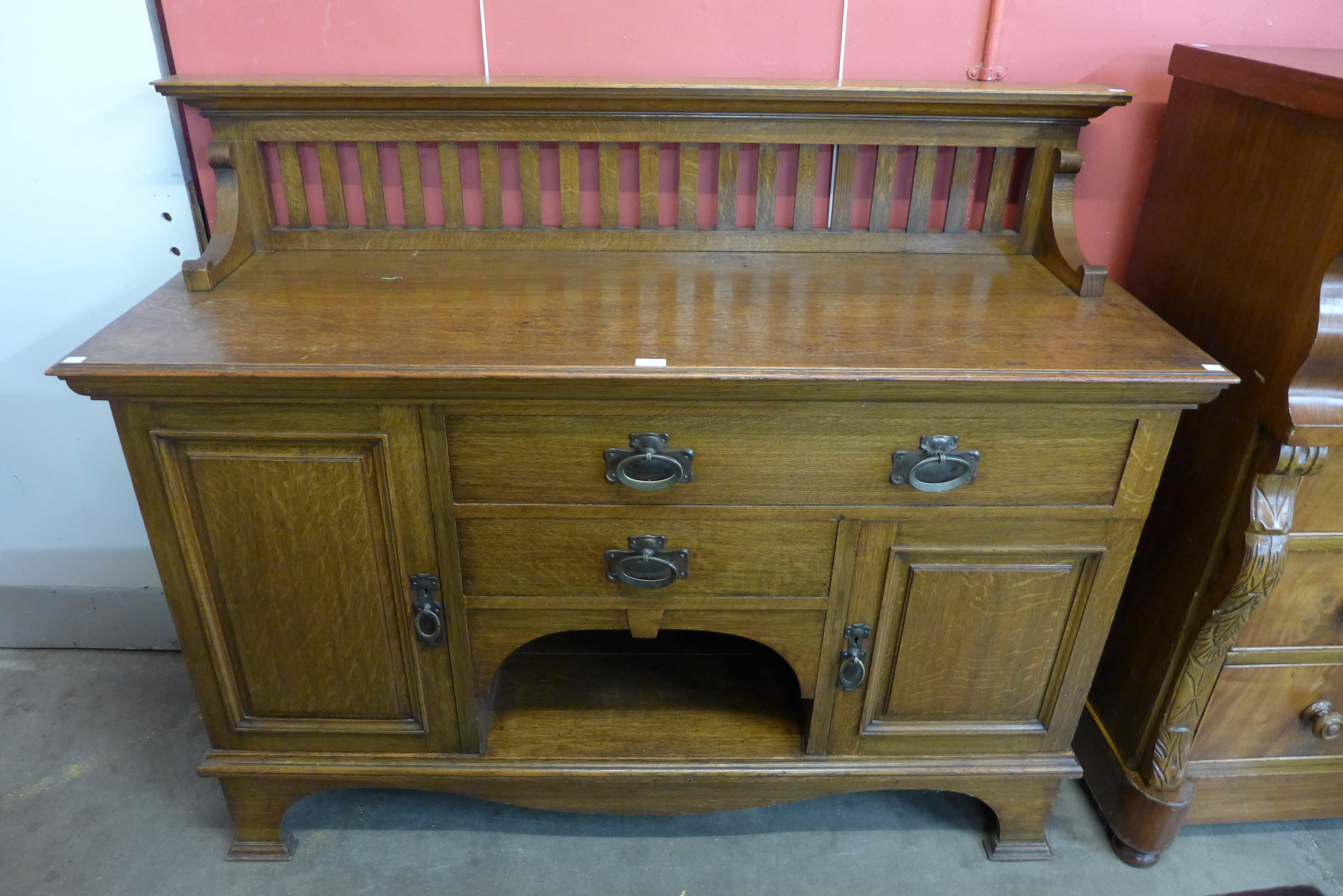 An Arts and Crafts Maple & Co. Ltd. oak sideboard - Image 2 of 2