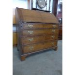 A George III oak bureau