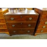 A George III mahogany chest of drawers