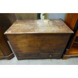 A George III elm mule chest