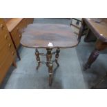 A Victorian walnut occasional table