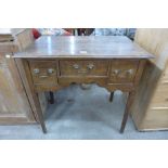 A George III oak lowboy