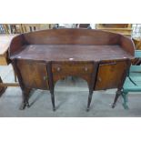 A George IV mahogany sideboard, manner of Gillows, Lancaster