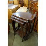 An Edward VII mahogany nest of tables