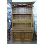 A French style carved pine dresser