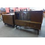 A G-Plan Librenza tola wood chest of drawers and a highboard