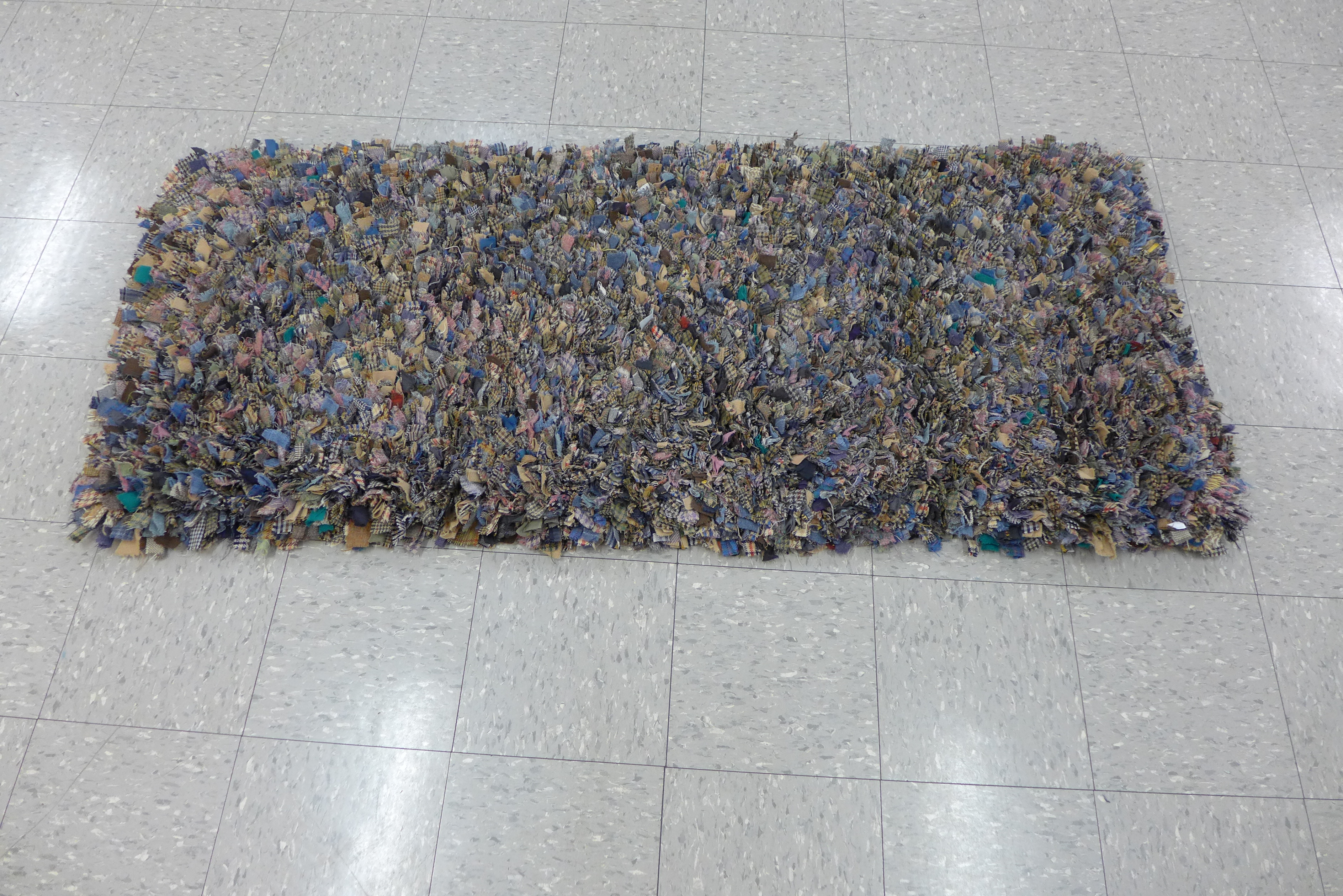 A rag runner rug, 187 x 80cms