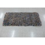 A rag runner rug, 187 x 80cms