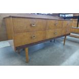 A teak sideboard