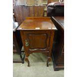 An Edward VII mahogany pot cupboard