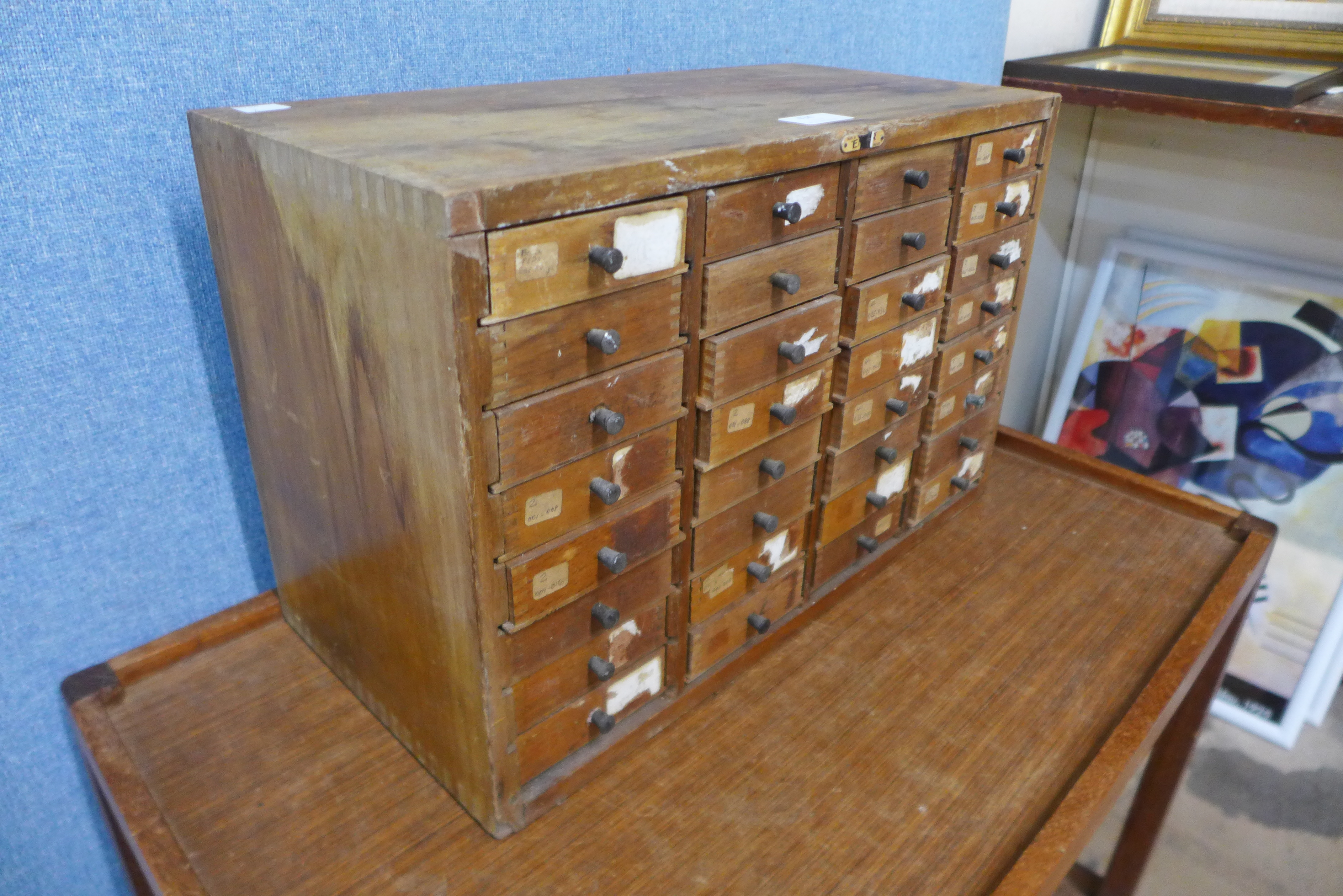 An Emir, London beech thirty-two drawer watchmaker's chest - Image 2 of 2