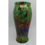 Anita Harris art pottery:- hand-painted Bella vase in the Bluebell Wood design, signed by Anita