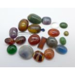 Twenty-two unmounted gem stones