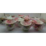 A Royal Albert Old Country Roses six setting tea set in the original box and packaging