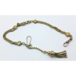 A 15ct gold Albertina chain, 14.4g