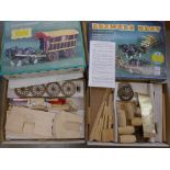A Boxaline Gypsy Caravan and Brewers Dray model kits, boxed