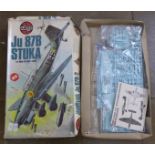 A 1:24 scale Series 18 Ju 87B-2 Stuka kit, boxed