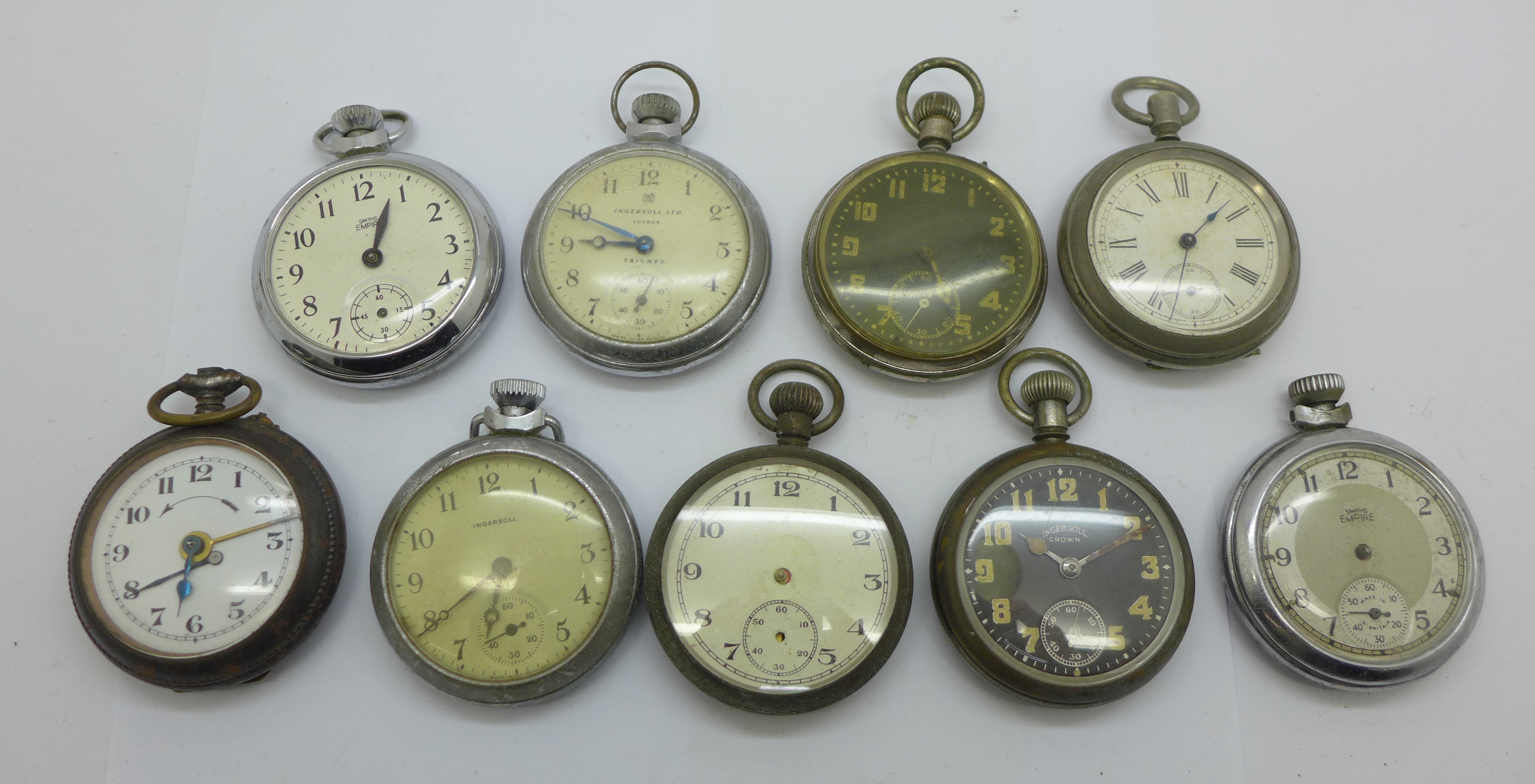 A collection of pocket watches