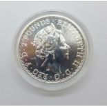 A 2017 Britannia one ounce fine silver £2 coin, uncirculated