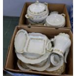 An Edelstein Bavaria tea and dinner service, comprising twelve dinner plates, twelve soup bowls,