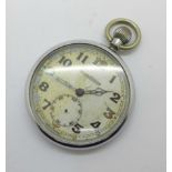 A Jaeger-LeCoultre pocket watch, a/f