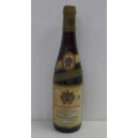 A bottle of 1971 Niersteiner Orbel German wine