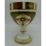 A Royal Crown Derby 1128 pattern chalice, 12cm