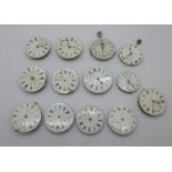 Pocket watch movements, a/f