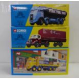 Three Corgi Classics model vehicles, 18401, 27201 and 09802, boxed