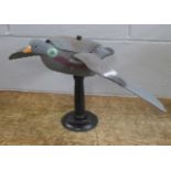A battery operated decoy pigeon (working)