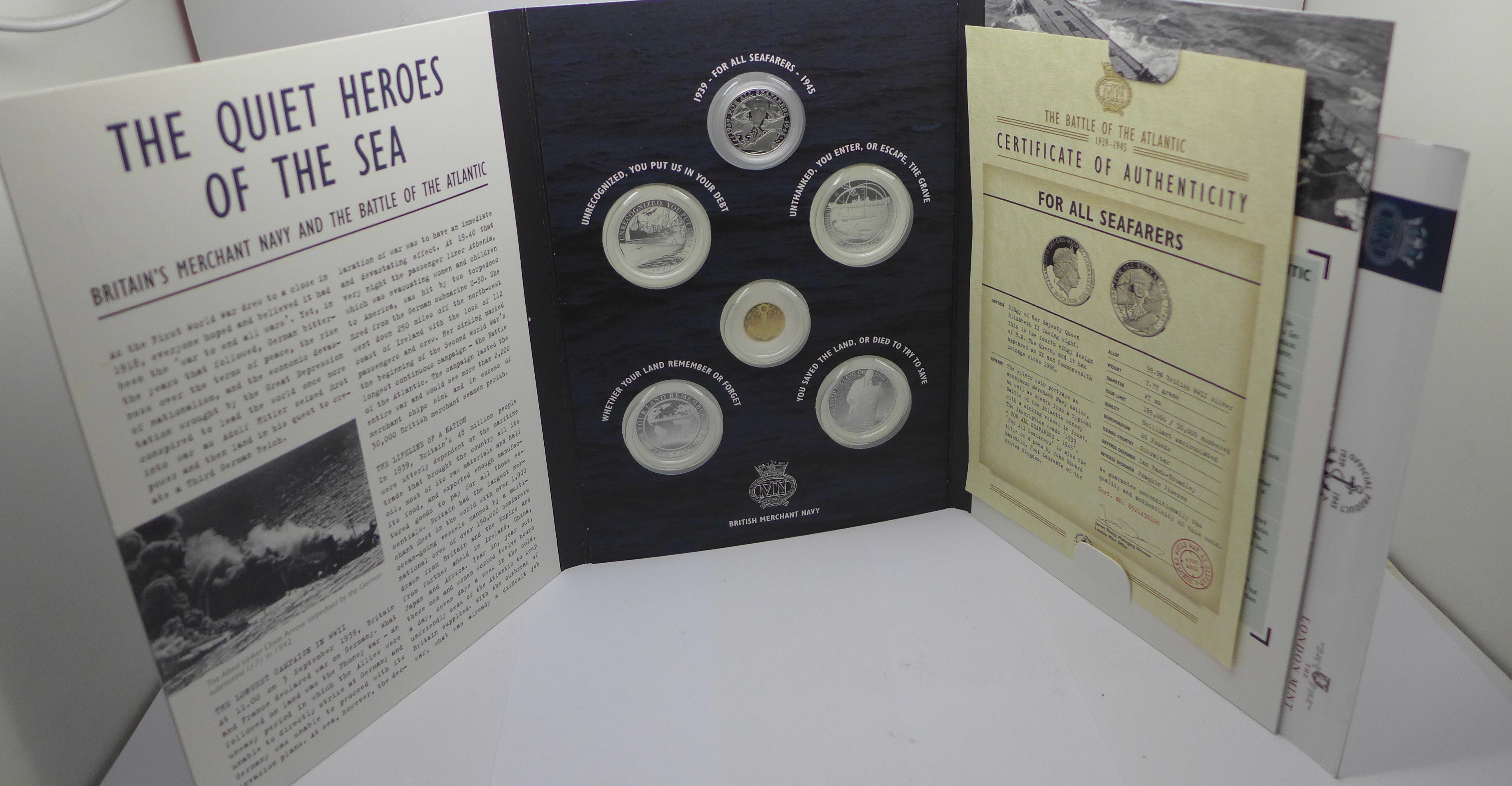 A collection of commemorative coins including one silver 1973 Royal wedding coins, (folders not - Image 8 of 8