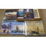 Seven aviation and maritime art themed picture books