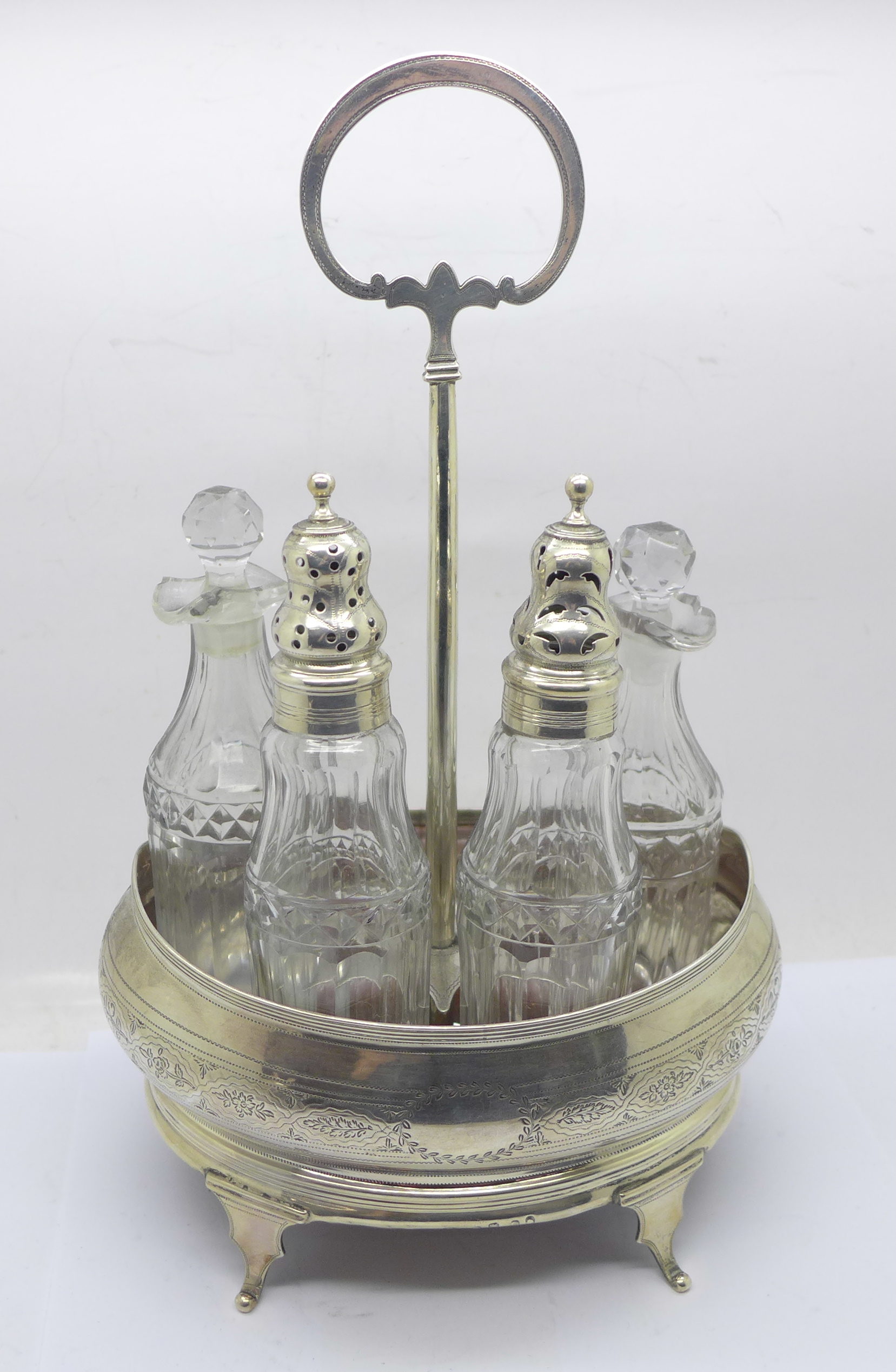 A silver cruet, Sheffield 1804 - Bild 6 aus 8