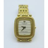 An 18ct gold electroplated Raymond Weil Champs-Elysees wristwatch