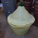 A green glass carboy