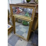 Two gilt framed mirrors