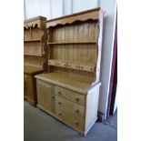 A Victorian pine dresser