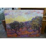 A large Vincent Van Gough print