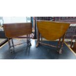 Two Victorian mahogany Sutherland tables