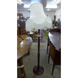 A beech standard lamp