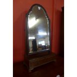 A George III style mahogany toilet mirror