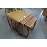 A teak nest of tables